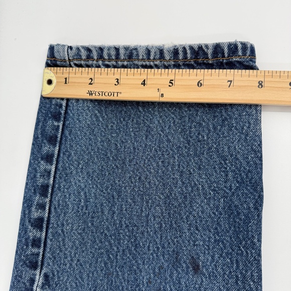 Levis 550 Jeans Men 34x29 Blue Denim Relaxed Fit Straight Leg Cowboy Workwear - Picture 12 of 13